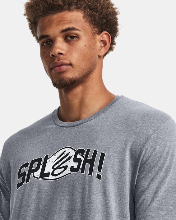 Men's Curry 30 Range Short Sleeve in Gray image number 3